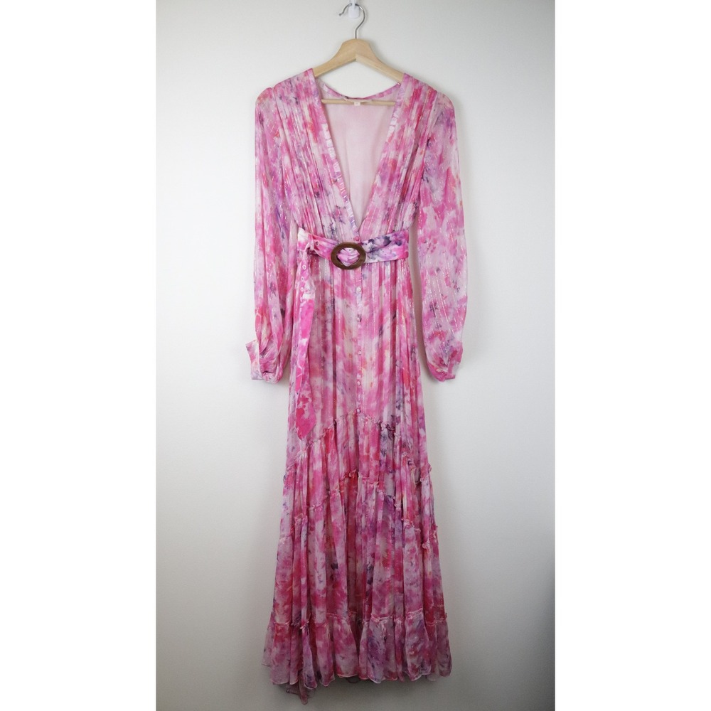 Rococo Sand Hikari Dress Maxi Pink Belted XS‎ - Picture 2 of 12